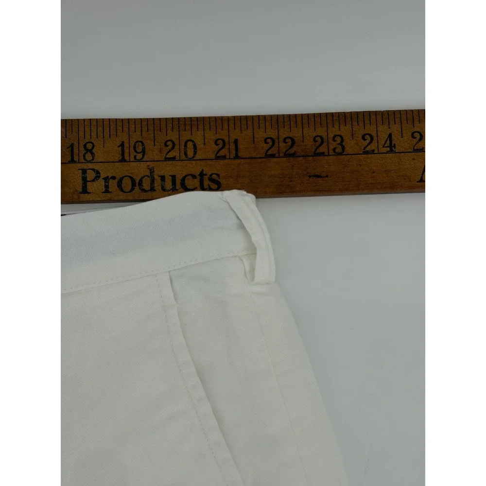 Polo Ralph Lauren, Chino Shorts, White Flat Front, Golf/Casual, Men's Size 42